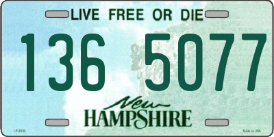 NH license plate 1365077