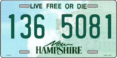 NH license plate 1365081