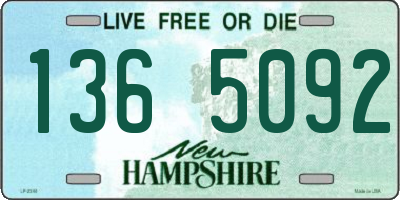 NH license plate 1365092