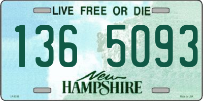 NH license plate 1365093