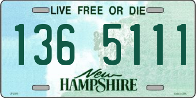 NH license plate 1365111