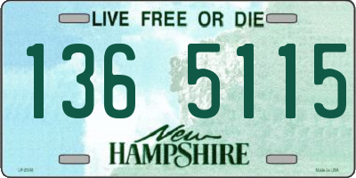 NH license plate 1365115