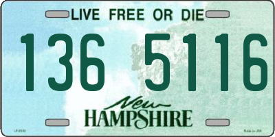 NH license plate 1365116
