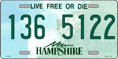 NH license plate 1365122