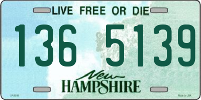 NH license plate 1365139