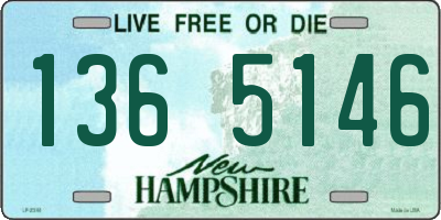 NH license plate 1365146