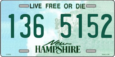 NH license plate 1365152