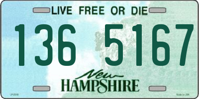 NH license plate 1365167