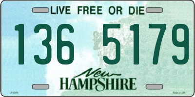 NH license plate 1365179