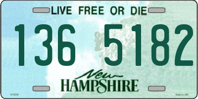 NH license plate 1365182