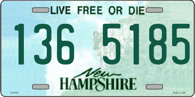 NH license plate 1365185