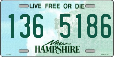NH license plate 1365186