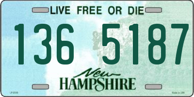NH license plate 1365187
