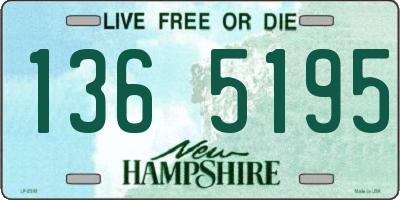 NH license plate 1365195