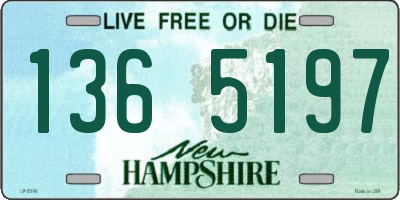 NH license plate 1365197