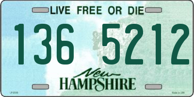 NH license plate 1365212