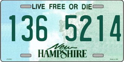 NH license plate 1365214