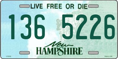 NH license plate 1365226