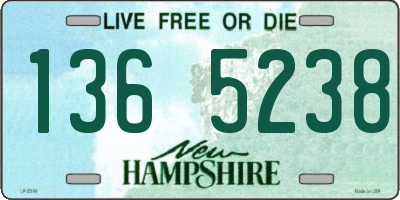 NH license plate 1365238