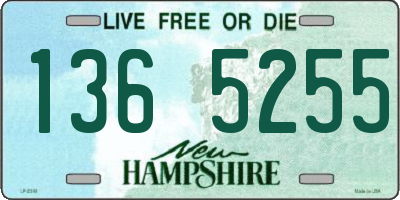 NH license plate 1365255