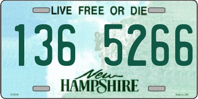 NH license plate 1365266