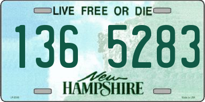 NH license plate 1365283
