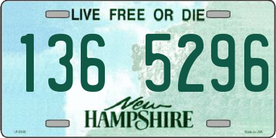 NH license plate 1365296