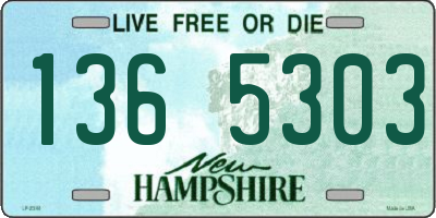 NH license plate 1365303