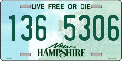 NH license plate 1365306