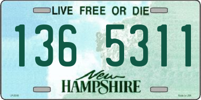NH license plate 1365311