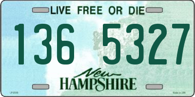 NH license plate 1365327