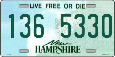NH license plate 1365330