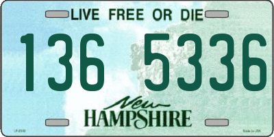 NH license plate 1365336