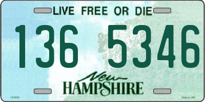 NH license plate 1365346