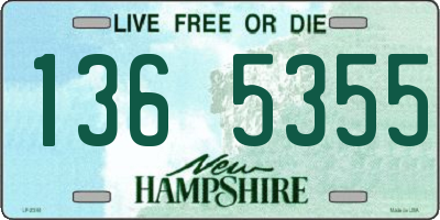 NH license plate 1365355