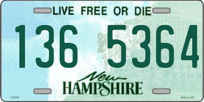 NH license plate 1365364