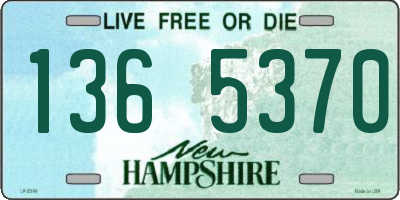 NH license plate 1365370