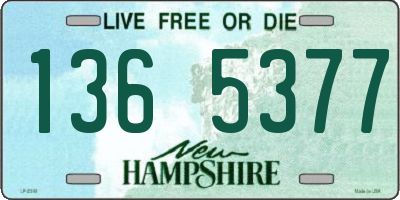 NH license plate 1365377