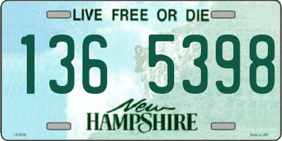 NH license plate 1365398