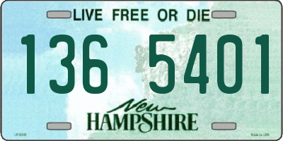 NH license plate 1365401