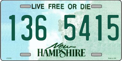 NH license plate 1365415