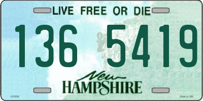 NH license plate 1365419