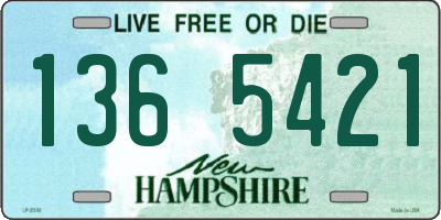 NH license plate 1365421