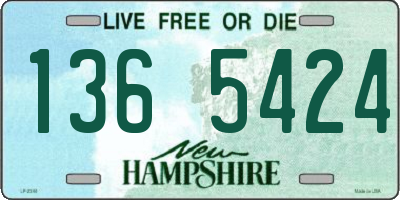 NH license plate 1365424