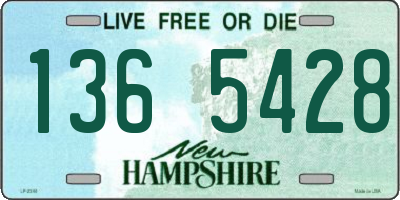 NH license plate 1365428