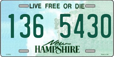 NH license plate 1365430