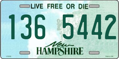 NH license plate 1365442