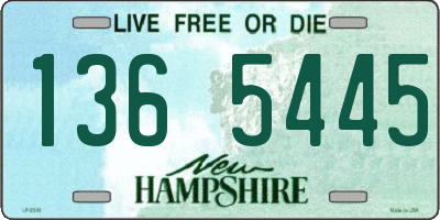 NH license plate 1365445