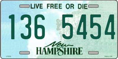 NH license plate 1365454
