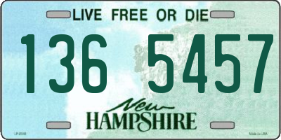 NH license plate 1365457